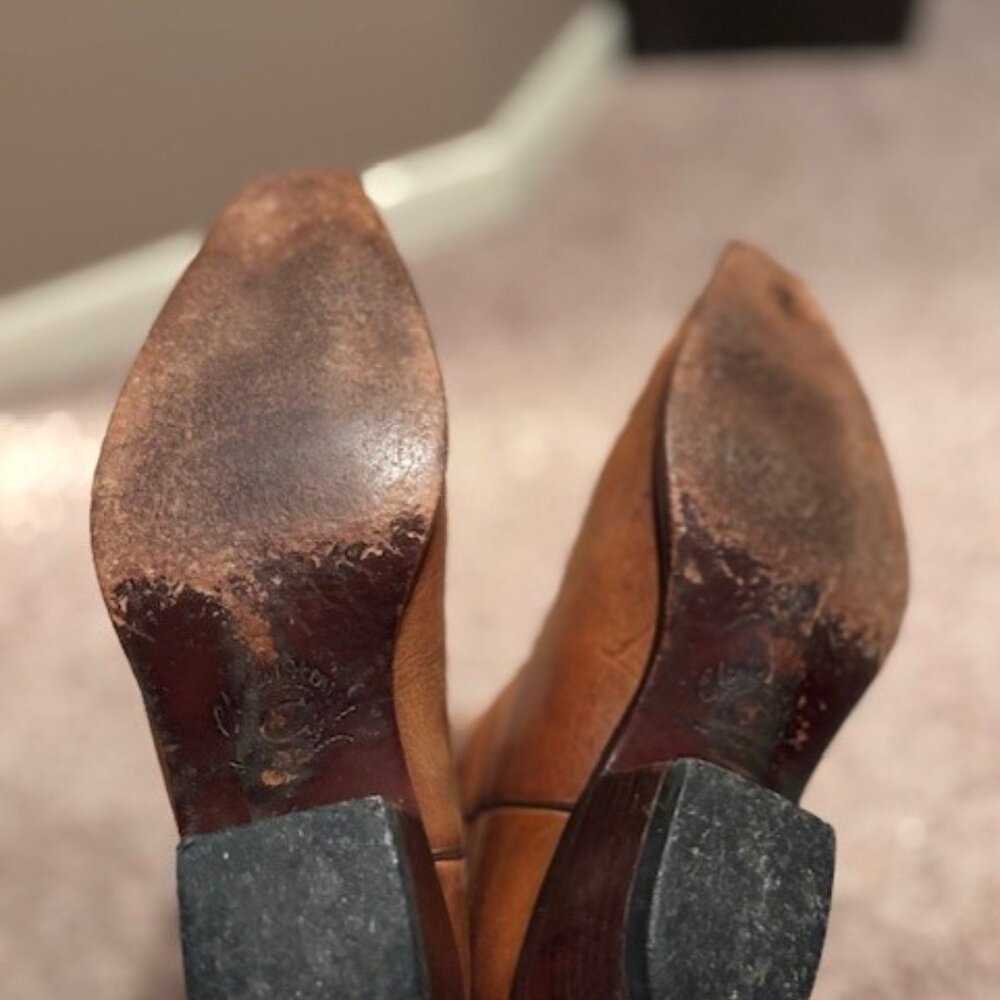 Women's Charlie 1 Horse by Lucchese boots, 8.5, Brown Leather - Picture 12 of 12